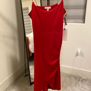 Leith Red Body con cami strap dress